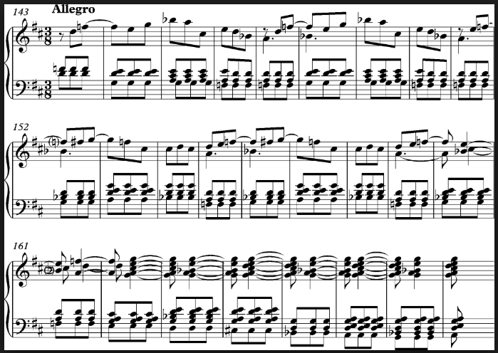 Scarlatti Sonate gratis piano bladmuziek voorbeeld
